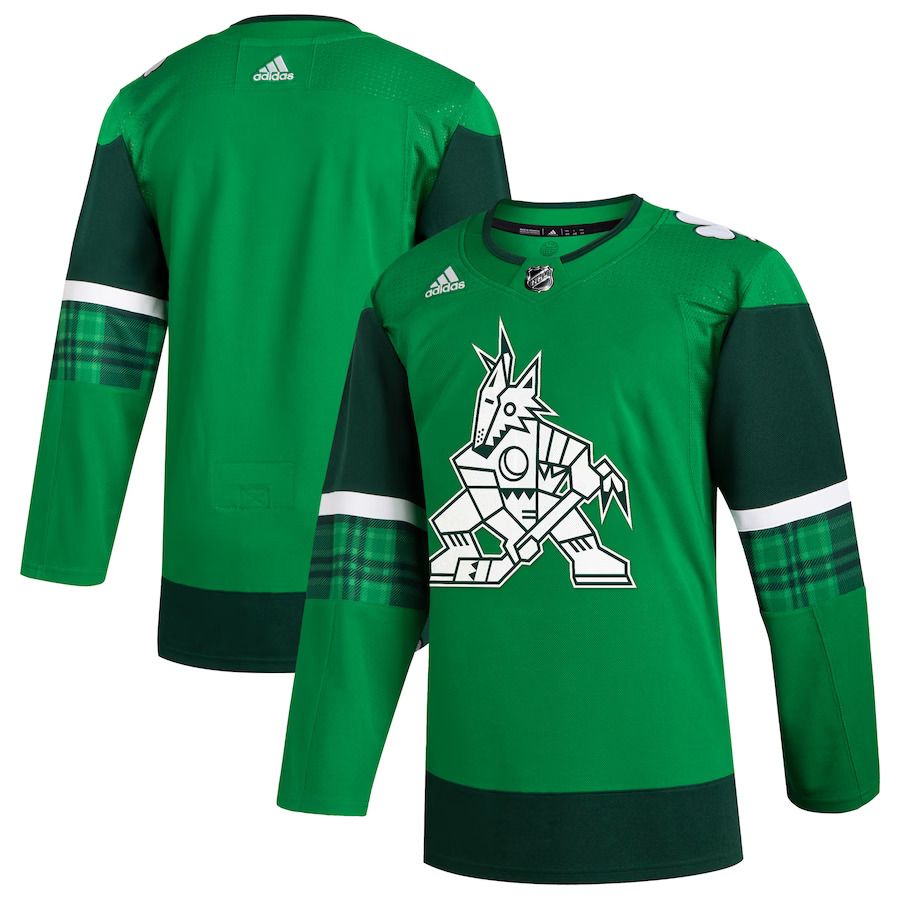 Men Arizona Coyotes adidas Kelly Green 2023 St. Patricks Day Primegreen Authentic NHL Jersey